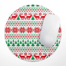 Knitted Ugly Christmas Sweater V2// WaterProof Rubber Foam Backed Anti-Slip Mouse Pad for Home Work Office or Gaming Computer Desk