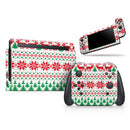 Knitted Ugly Christmas Sweater V2 // Skin Decal Wrap Kit for Nintendo Switch Console & Dock, Joy-Cons, Pro Controller, Lite, 3DS XL, 2DS XL, DSi, or Wii - Vinyl Skin Wrap for Nintendo Switch 2, OLED, Lite, Pro Controller, Wii & Classic Handhelds