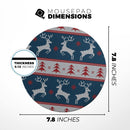 Knitted Ugly Christmas Sweater V3// WaterProof Rubber Foam Backed Anti-Slip Mouse Pad for Home Work Office or Gaming Computer Desk