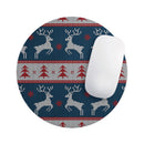 Knitted Ugly Christmas Sweater V3// WaterProof Rubber Foam Backed Anti-Slip Mouse Pad for Home Work Office or Gaming Computer Desk
