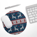Knitted Ugly Christmas Sweater V3// WaterProof Rubber Foam Backed Anti-Slip Mouse Pad for Home Work Office or Gaming Computer Desk