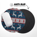 Knitted Ugly Christmas Sweater V3// WaterProof Rubber Foam Backed Anti-Slip Mouse Pad for Home Work Office or Gaming Computer Desk