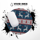 Knitted Ugly Christmas Sweater V3// WaterProof Rubber Foam Backed Anti-Slip Mouse Pad for Home Work Office or Gaming Computer Desk