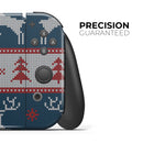 Knitted Ugly Christmas Sweater V3 // Skin Decal Wrap Kit for Nintendo Switch Console & Dock, Joy-Cons, Pro Controller, Lite, 3DS XL, 2DS XL, DSi, or Wii - Vinyl Skin Wrap for Nintendo Switch 2, OLED, Lite, Pro Controller, Wii & Classic Handhelds