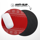 Knitted Ugly Christmas Sweater V4// WaterProof Rubber Foam Backed Anti-Slip Mouse Pad for Home Work Office or Gaming Computer Desk