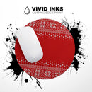 Knitted Ugly Christmas Sweater V4// WaterProof Rubber Foam Backed Anti-Slip Mouse Pad for Home Work Office or Gaming Computer Desk