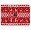Knitted Ugly Christmas Sweater V5 - Skin Decal Wrap Kit Compatible with the Apple MacBook Pro, Pro with Touch Bar or Air (11", 12", 13", 15" & 16" - All Versions Available)