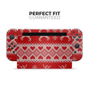 Knitted Ugly Christmas Sweater V5 // Skin Decal Wrap Kit for Nintendo Switch Console & Dock, Joy-Cons, Pro Controller, Lite, 3DS XL, 2DS XL, DSi, or Wii - Vinyl Skin Wrap for Nintendo Switch 2, OLED, Lite, Pro Controller, Wii & Classic Handhelds
