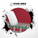 Knitted Ugly Christmas Sweater V6// WaterProof Rubber Foam Backed Anti-Slip Mouse Pad for Home Work Office or Gaming Computer Desk