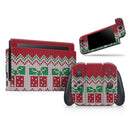 Knitted Ugly Christmas Sweater V6 // Skin Decal Wrap Kit for Nintendo Switch Console & Dock, Joy-Cons, Pro Controller, Lite, 3DS XL, 2DS XL, DSi, or Wii - Vinyl Skin Wrap for Nintendo Switch 2, OLED, Lite, Pro Controller, Wii & Classic Handhelds