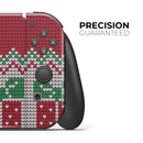 Knitted Ugly Christmas Sweater V6 // Skin Decal Wrap Kit for Nintendo Switch Console & Dock, Joy-Cons, Pro Controller, Lite, 3DS XL, 2DS XL, DSi, or Wii - Vinyl Skin Wrap for Nintendo Switch 2, OLED, Lite, Pro Controller, Wii & Classic Handhelds