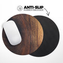 Knotted Rich Wood Plank// WaterProof Rubber Foam Backed Anti-Slip Mouse Pad for Home Work Office or Gaming Computer Desk
