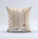 LIght-Grained Wood ink-Fuzed Decorative Throw Pillow