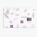 Lavender Twigs and Pink Little Flowers - Premium Protective Decal Skin-Kit for the Apple Credit Card