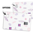 Lavender Twigs and Pink Little Flowers - Premium Protective Decal Skin-Kit for the Apple Credit Card