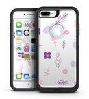 Lavender Twigs and Pink Little Flowers - iPhone 7 or 7 Plus Commuter Case Skin Kit