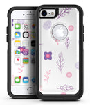 Lavender Twigs and Pink Little Flowers - iPhone 7 or 8 OtterBox Case & Skin Kits