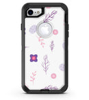 Lavender Twigs and Pink Little Flowers - iPhone 7 or 8 OtterBox Case & Skin Kits