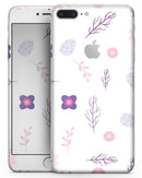 Lavender Twigs and Pink Little Flowers - Skin-kit for the iPhone 8 or 8 Plus