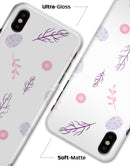 Lavender Twigs and Pink Little Flowers - iPhone X Clipit Case