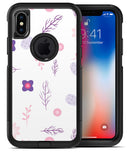 Lavender Twigs and Pink Little Flowers - iPhone X OtterBox Case & Skin Kits