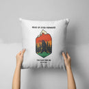 HUEF You Can Find Me in the Wild // ink-Fuzed Throw Pillow