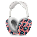 Leopard Coral and Teal V23 - Full Body Skin Decal Wrap Kit for Apple AirPods Pro Max