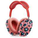 Leopard Coral and Teal V23 - Full Body Skin Decal Wrap Kit for Apple AirPods Pro Max