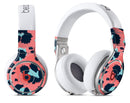 Leopard Coral and Teal V23 - Full Body Skin Decal Wrap Kit for Beats by Dre