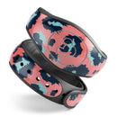Leopard Coral and Teal V23 - Full Body Skin Decal Wrap Kit for Disney Magic Band