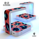 Leopard Coral and Teal V23 UV Germicidal Sanitizing Sterilizing Wireless Smart Phone Screen Cleaner + Charging Station