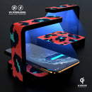 Leopard Coral and Teal V23 UV Germicidal Sanitizing Sterilizing Wireless Smart Phone Screen Cleaner + Charging Station