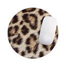 Leopard Furry Animal Hide// WaterProof Rubber Foam Backed Anti-Slip Mouse Pad for Home Work Office or Gaming Computer Desk