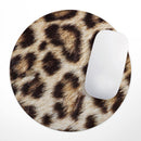Leopard Furry Animal Hide// WaterProof Rubber Foam Backed Anti-Slip Mouse Pad for Home Work Office or Gaming Computer Desk