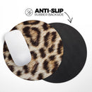 Leopard Furry Animal Hide// WaterProof Rubber Foam Backed Anti-Slip Mouse Pad for Home Work Office or Gaming Computer Desk