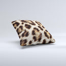 Leopard Furry Animal Hide ink-Fuzed Decorative Throw Pillow
