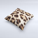 Leopard Furry Animal Hide ink-Fuzed Decorative Throw Pillow