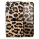 Leopard Furry Animal Hide  - Protective Skin Wrap & Decal – Compatible with iPhone SE to iPhone 17 Pro Max (All Models)