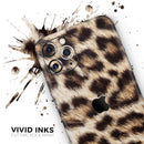 Leopard Furry Animal Hide  - Protective Skin Wrap & Decal – Compatible with iPhone SE to iPhone 17 Pro Max (All Models)