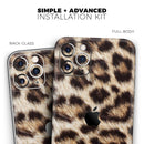 Leopard Furry Animal Hide  - Protective Skin Wrap & Decal – Compatible with iPhone SE to iPhone 17 Pro Max (All Models)