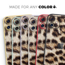 Leopard Furry Animal Hide  - Protective Skin Wrap & Decal – Compatible with iPhone SE to iPhone 17 Pro Max (All Models)