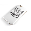 Let's do Something Wrong iPhone 6/6s or 6/6s Plus 2-Piece Hybrid INK-Fuzed Case