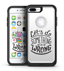 Let's do Something Wrong - iPhone 7 or 7 Plus Commuter Case Skin Kit