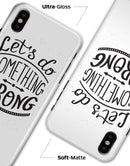 Let's do Something Wrong - iPhone X Clipit Case