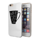 Life Begins After Coffee iPhone 6/6s or 6/6s Plus 2-Piece Hybrid INK-Fuzed Case