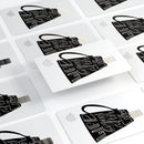 Life Begins After Coffee - Premium Protective Decal Skin-Kit for the Apple Credit Card