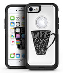Life Begins After Coffee - iPhone 7 or 8 OtterBox Case & Skin Kits
