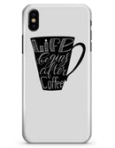 Life Begins After Coffee - iPhone X Clipit Case