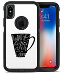 Life Begins After Coffee - iPhone X OtterBox Case & Skin Kits