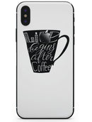 Life Begins After Coffee - iPhone X Skin-Kit